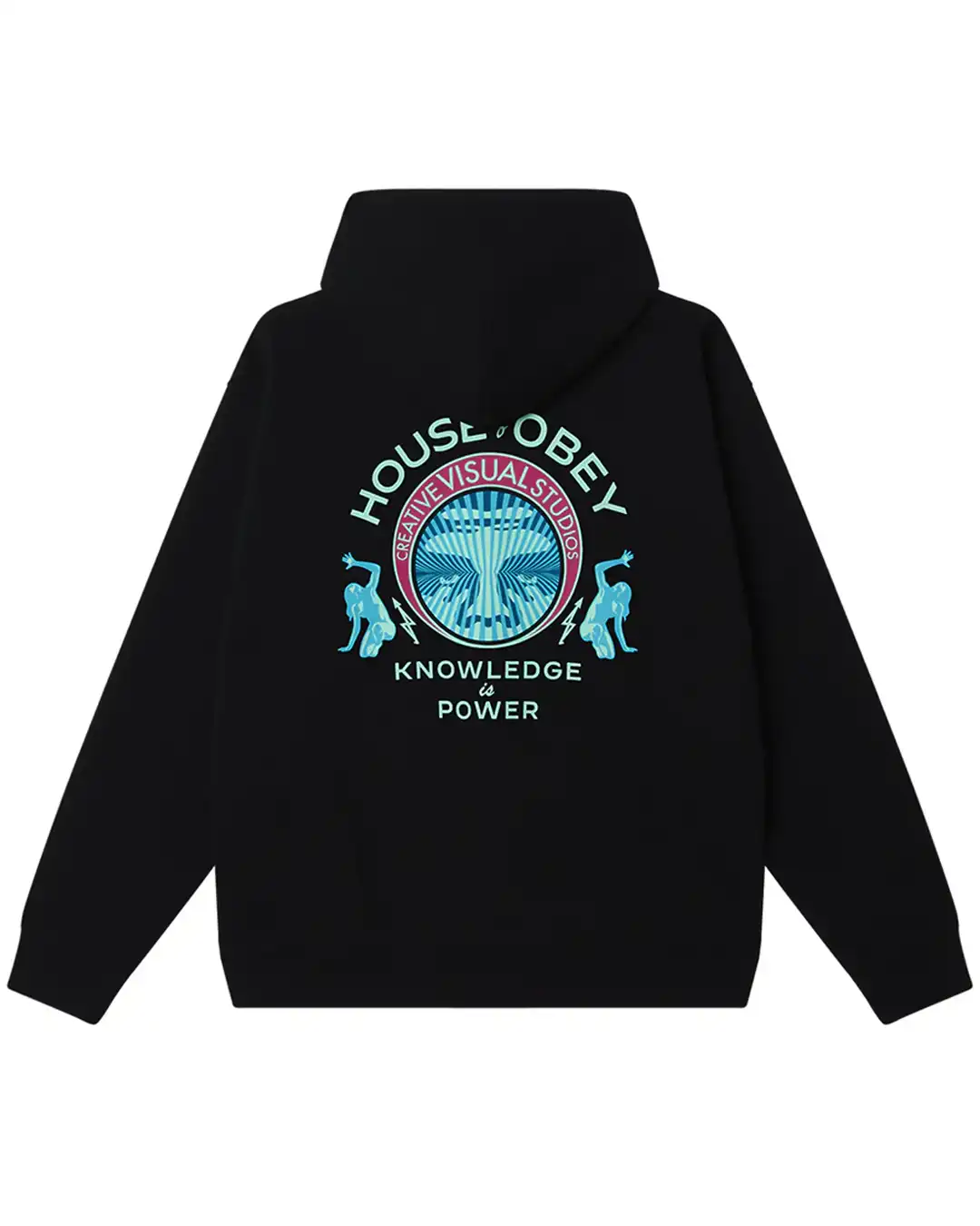 Knowledge Is Power French Terry Hoodie - Black