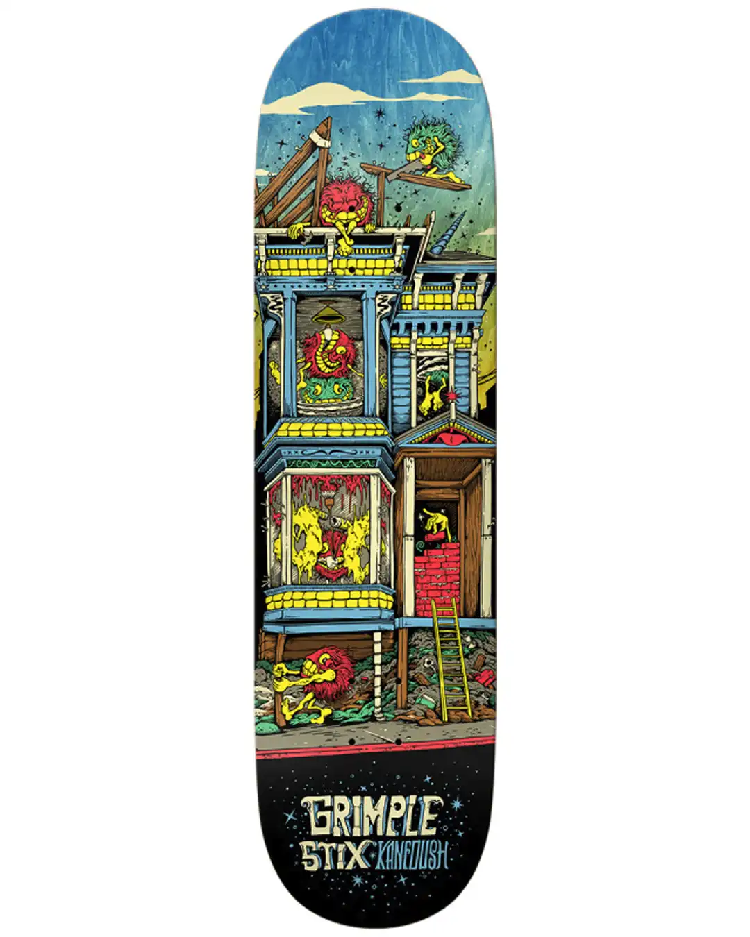 Kanfoush Grimple Stix Victorians Skateboard Deck