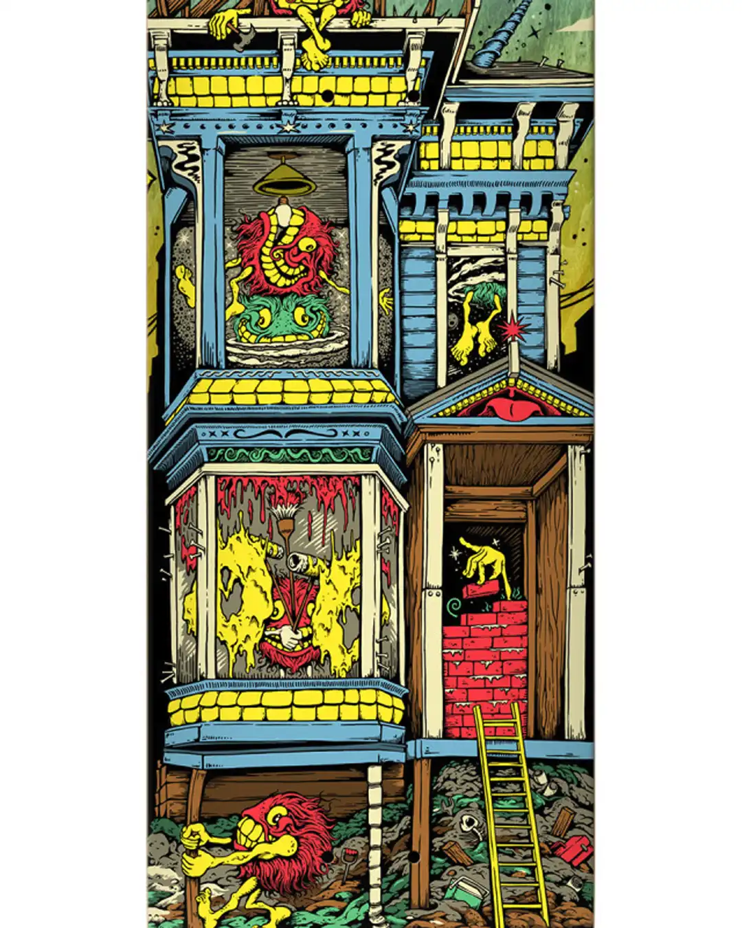 Kanfoush Grimple Stix Victorians Skateboard Deck - Image 2