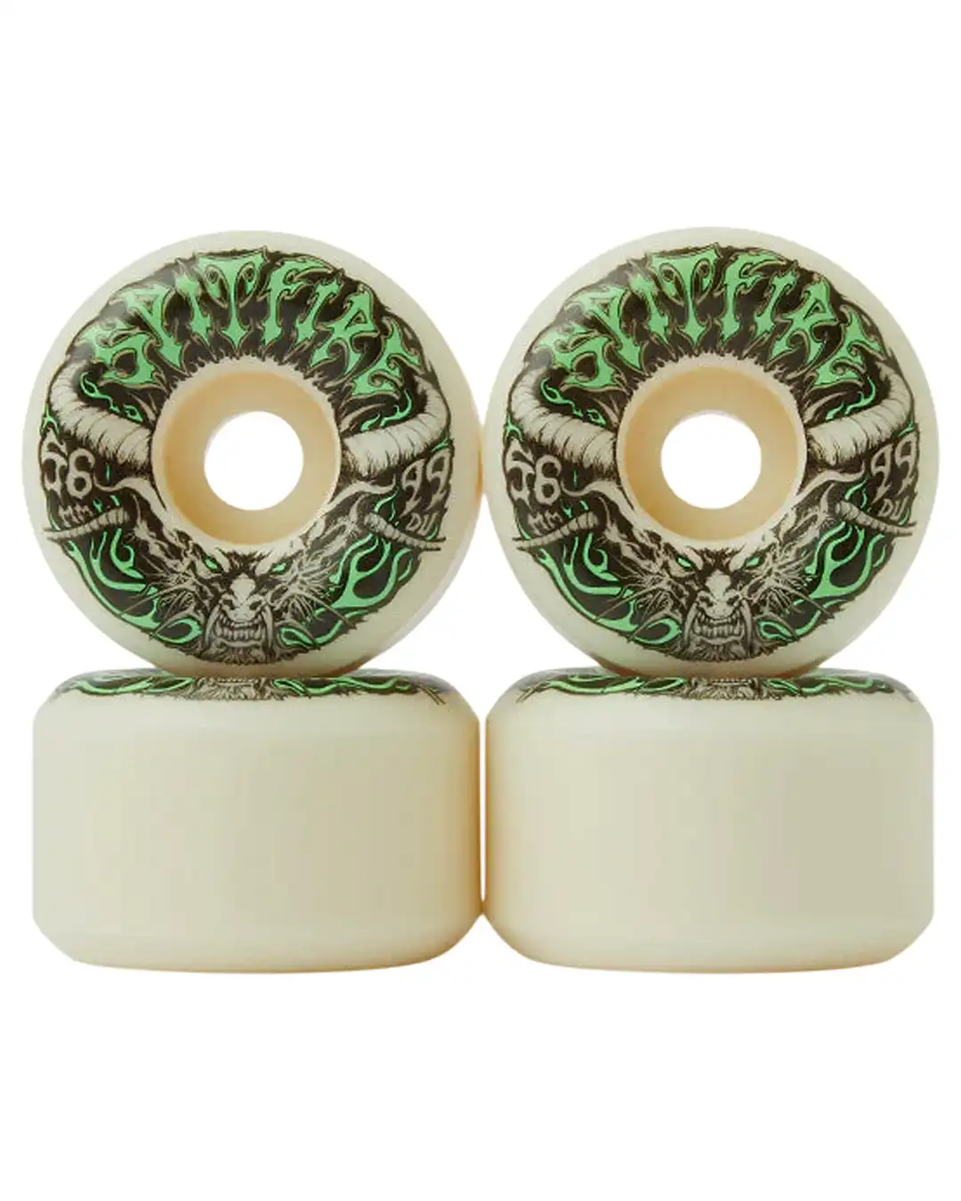 Team Demon Redux F4 99 Conical Full Skateboard Wheels - Image 2