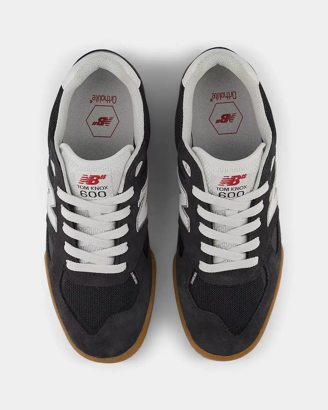 Numeric 600 Tom Knox Shoes - Dark Grey/White - Image 4