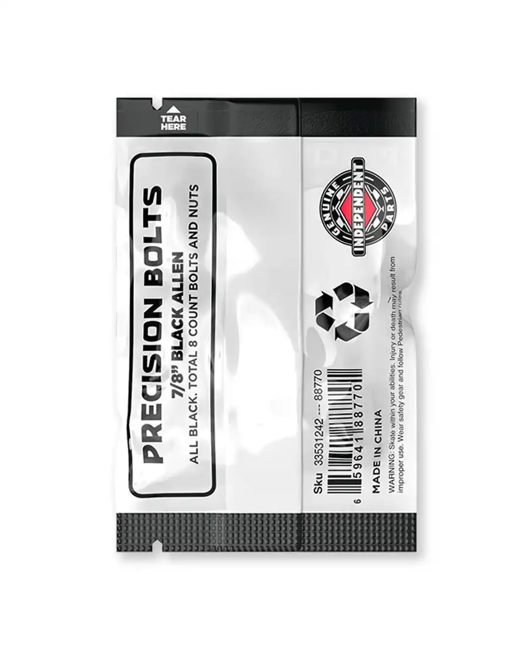 Allen Genuine Skateboard Hardware - Black - Image 3