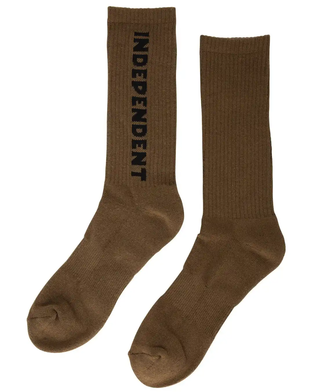 Indy Baseline Crew Socks - Dark Chocolate