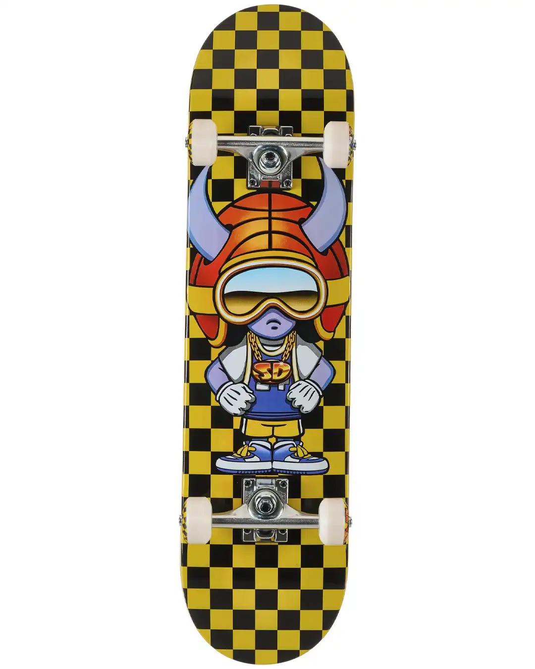 Baller Complete Skateboard - Black Yellow Checks 7.75