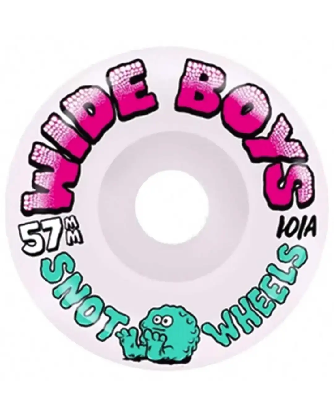 Wide Boys 101A Skateboard Wheels - Glow In The Dark 57mm