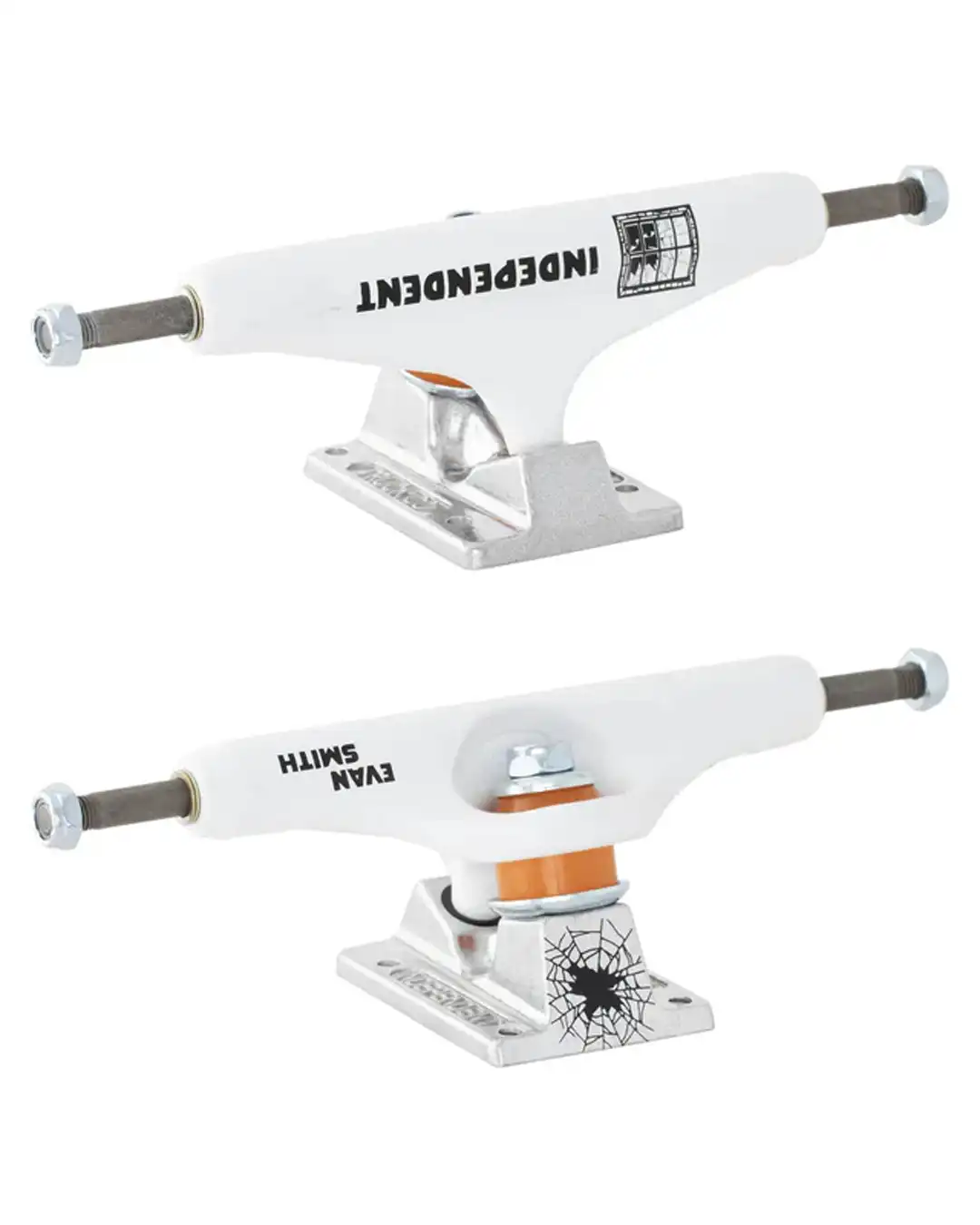 Stage11 Pro Evan Smith Skateboard Trucks - White/Silver