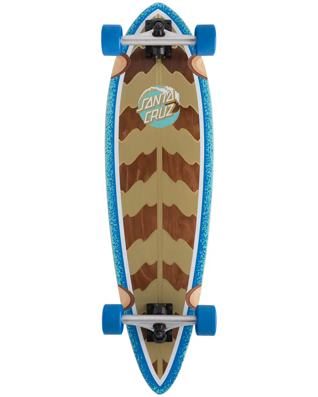 Stipple Wave Dot Pintail Complete Longboard - Image 2