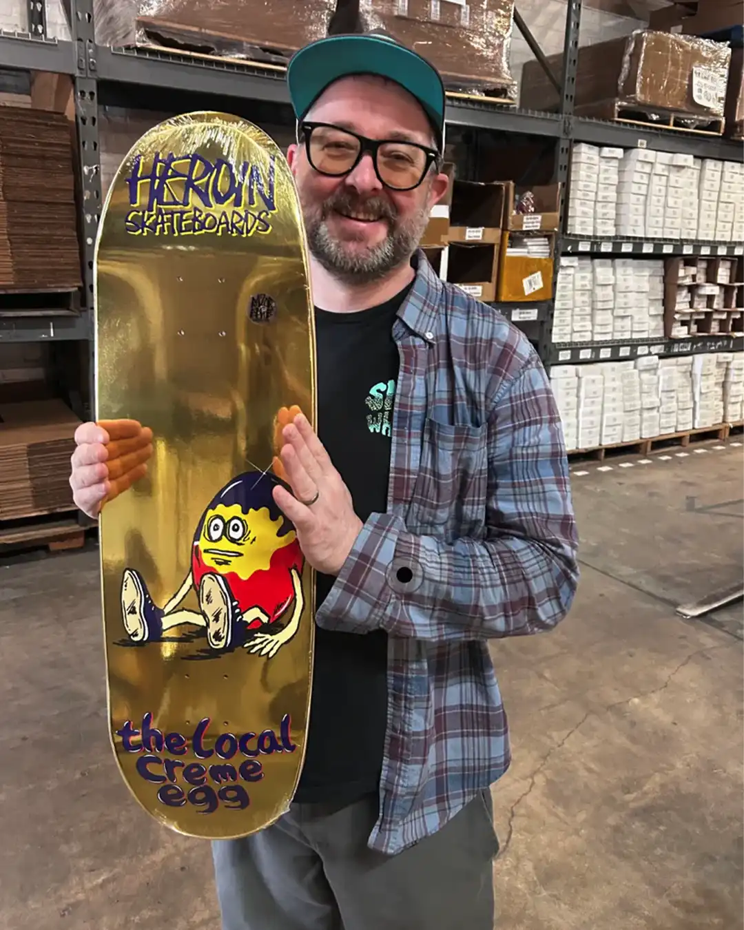The Local Creme Egg Skateboard Deck - Image 2