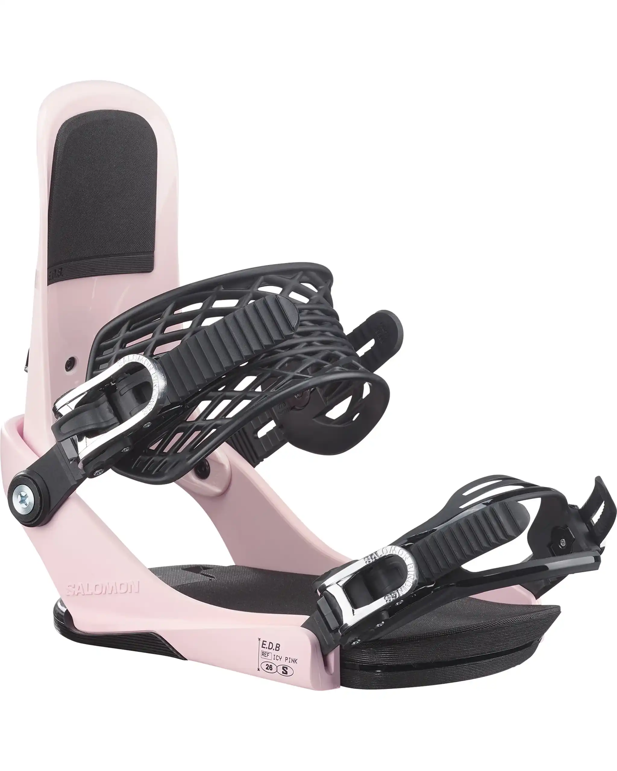 Edb Snowboard Bindings - Icy Pink 2027 - Image 2