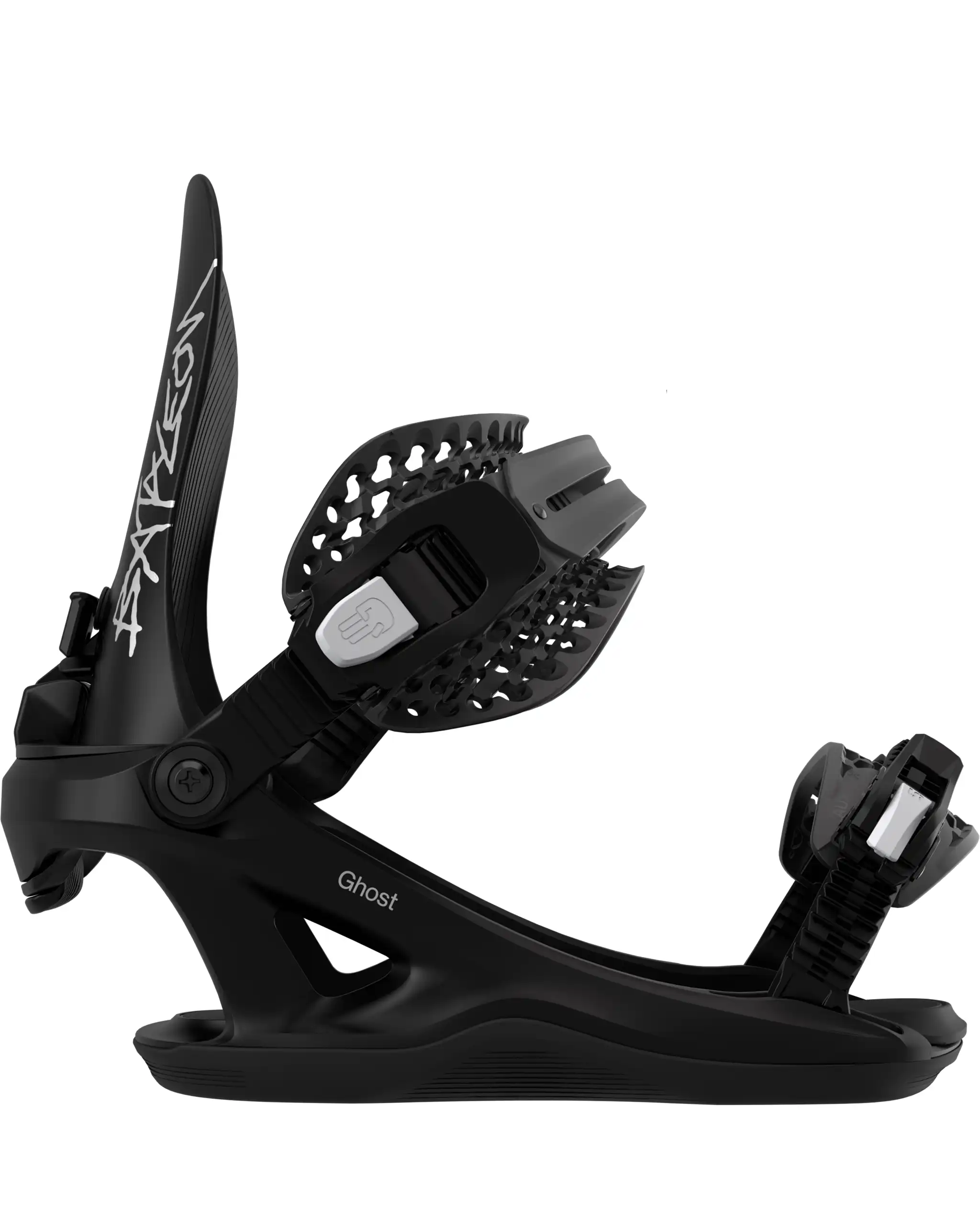 Womens Ghost Fase Snowboard Bindings - Black 2027 - Image 3