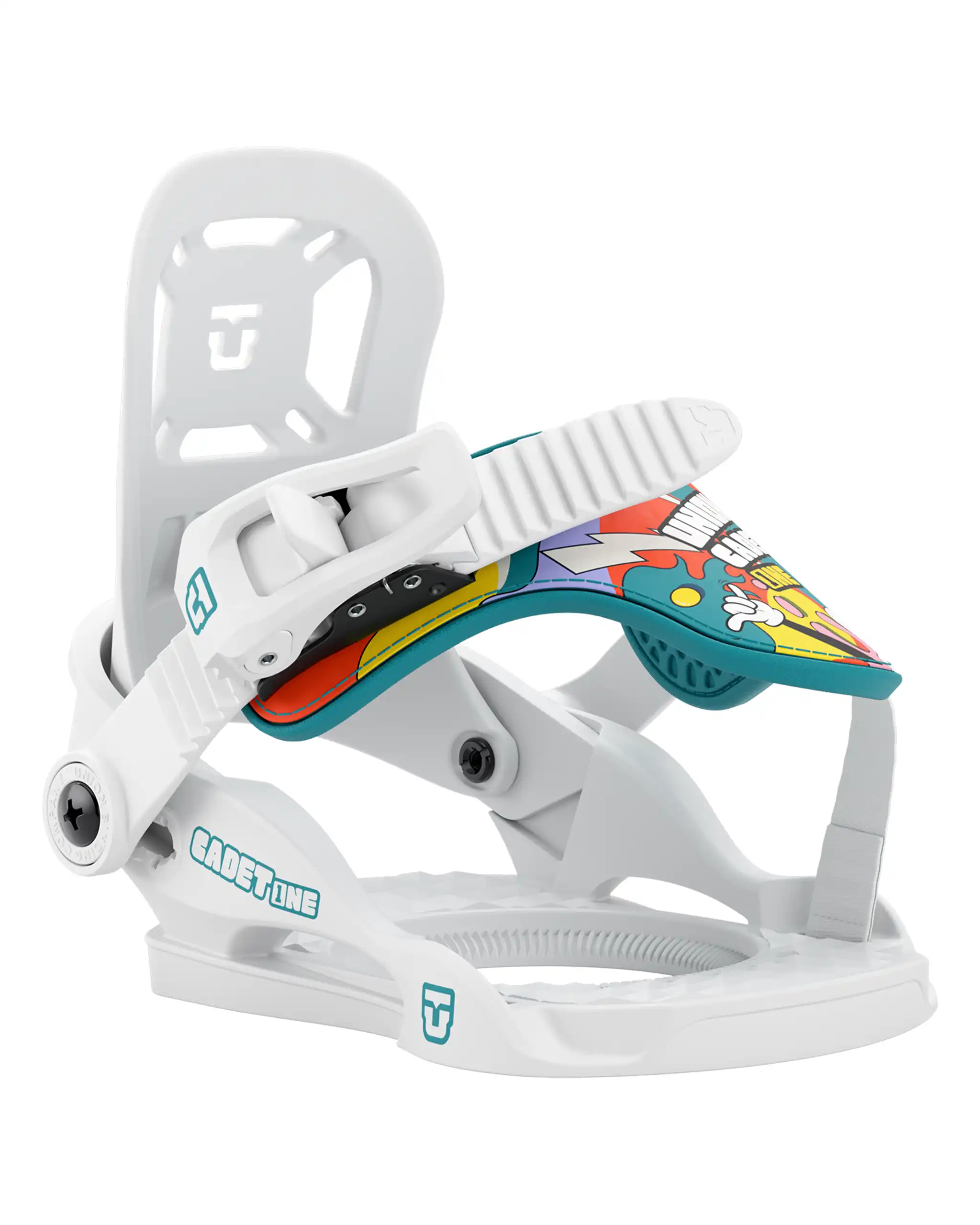 Cadet One Kids Snowboard Bindings - White 2027 - Image 2