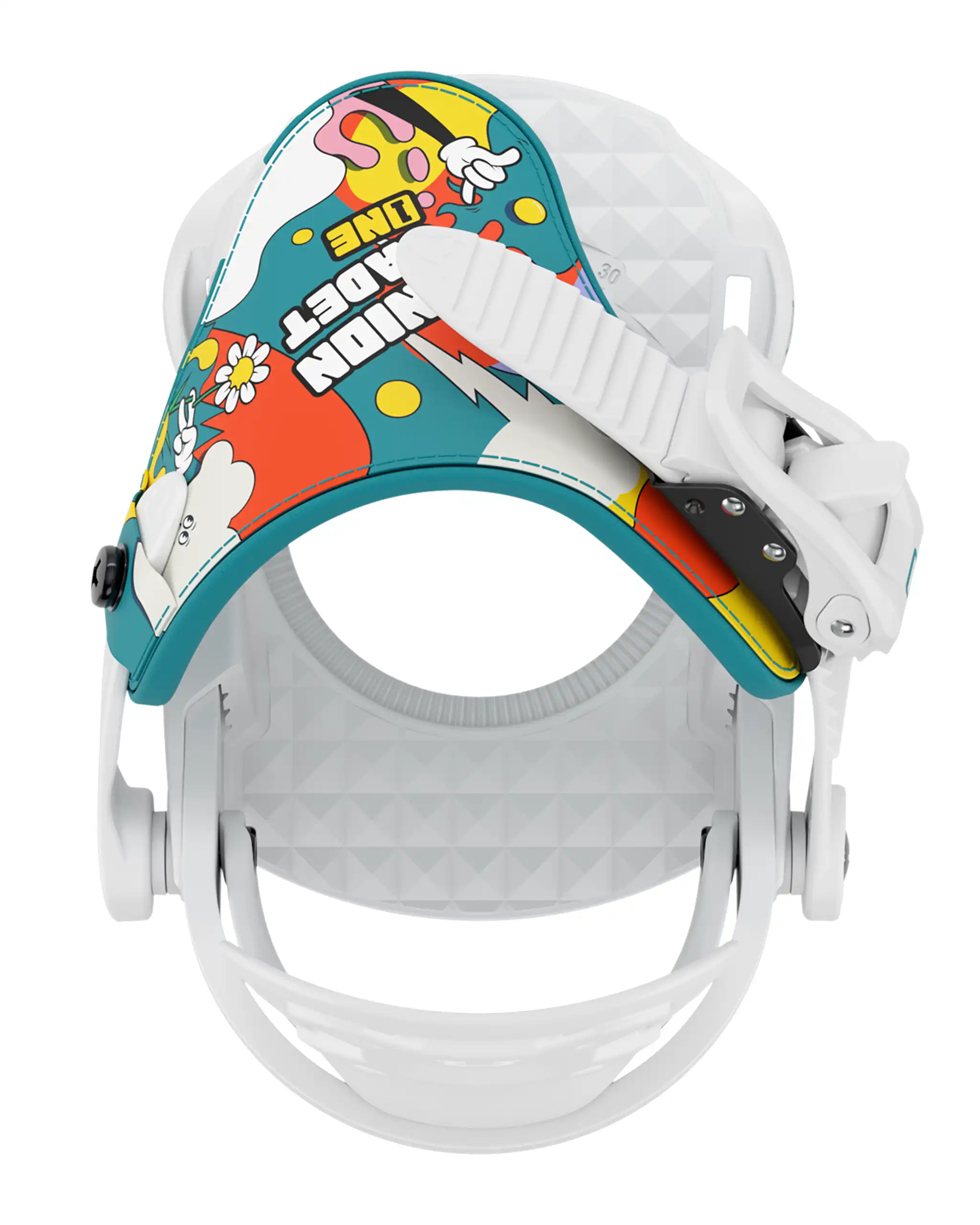 Cadet One Kids Snowboard Bindings - White 2027 - Image 5