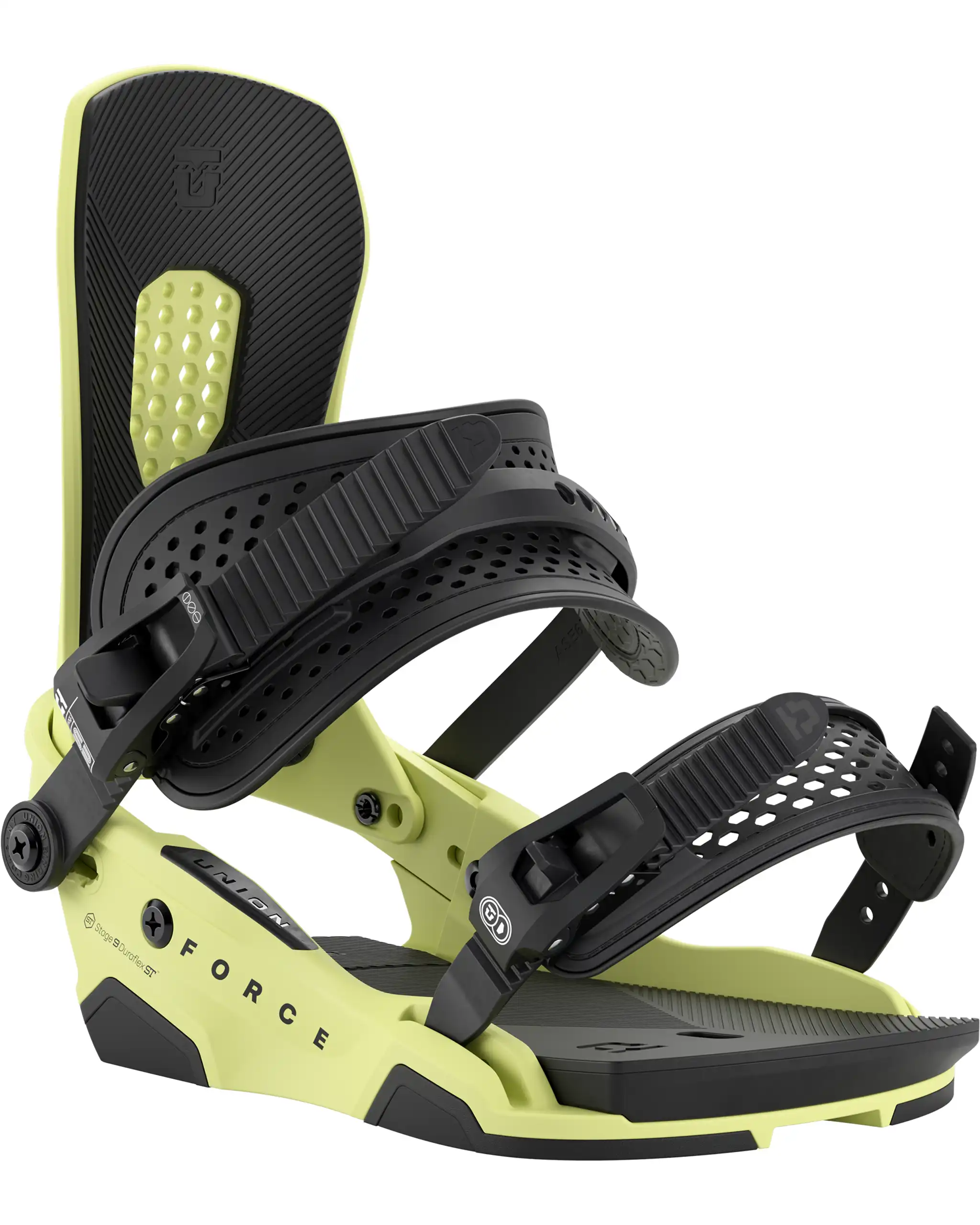 Force Snowboard Bindings - Yellow 2027 - Image 2