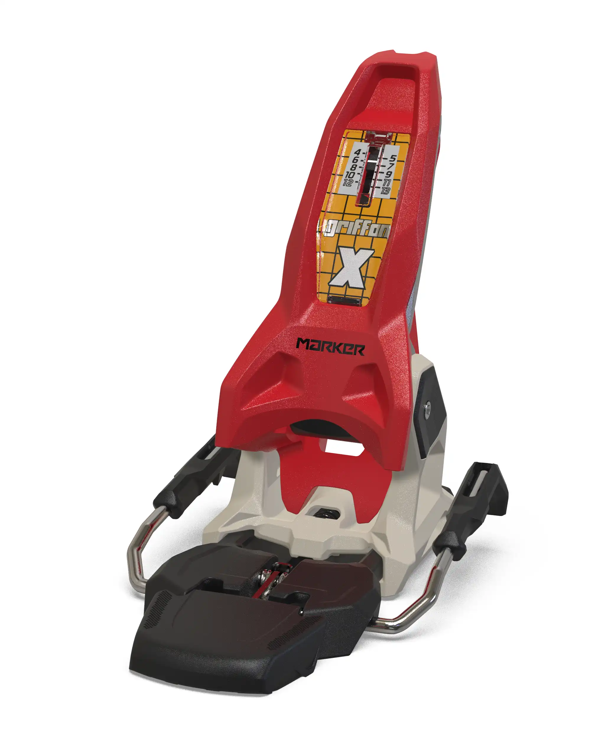 Griffon X 13 Ski Bindings - Red/Sandy 2027 - Image 4
