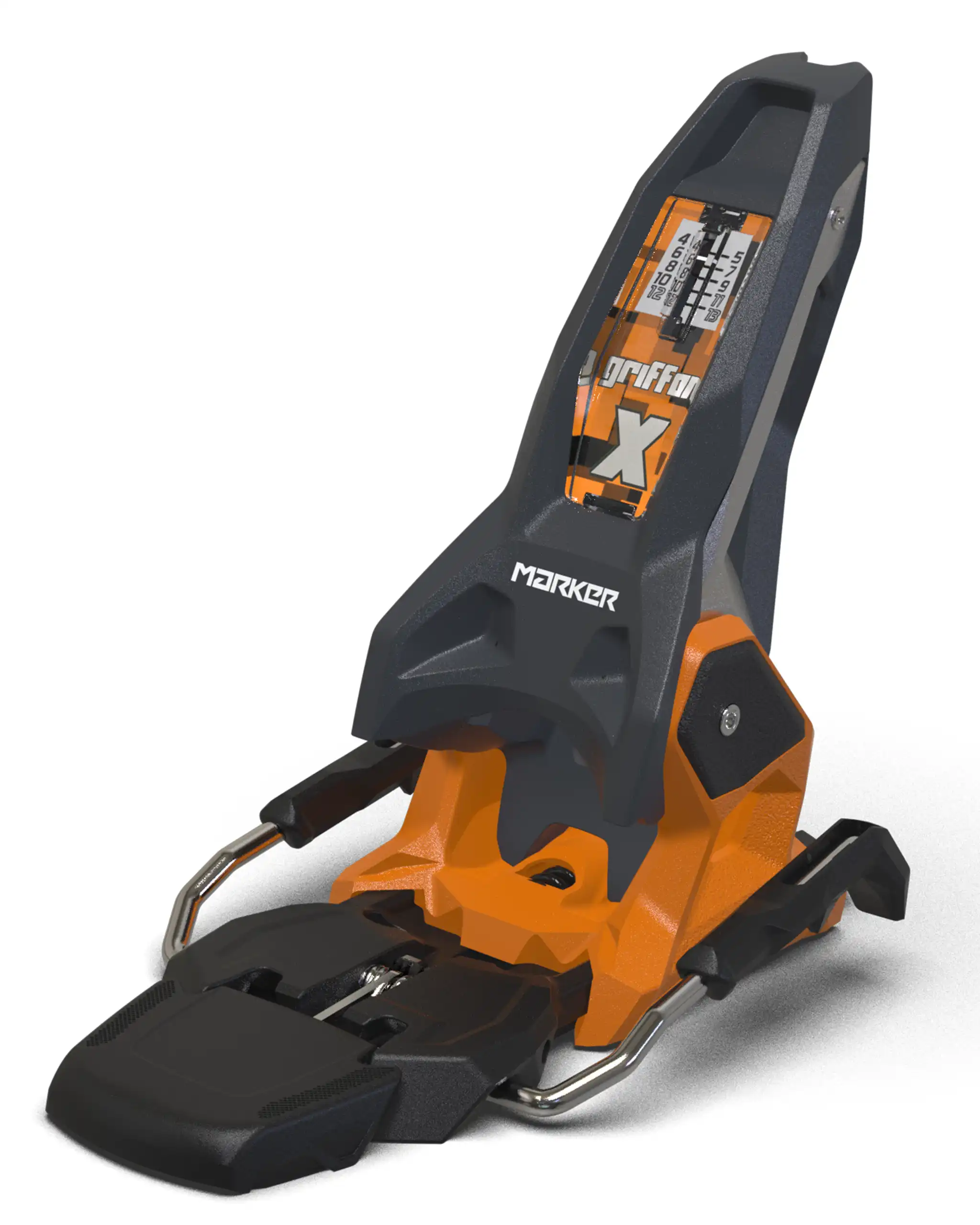 Griffon X 13 Ski Bindings - Graphite/Orange 2027 - Image 5