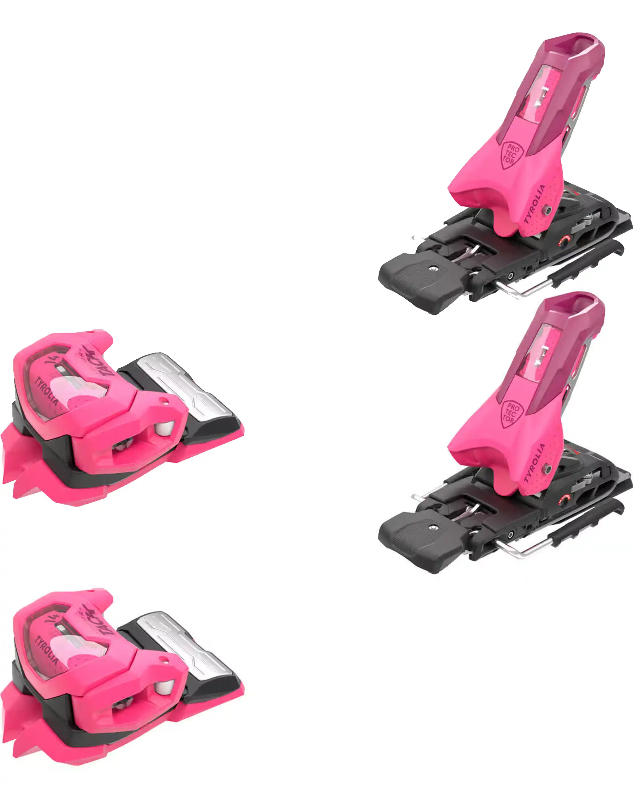 Protector+ Attack 14 Gw Ski Bindings - Pink 2027