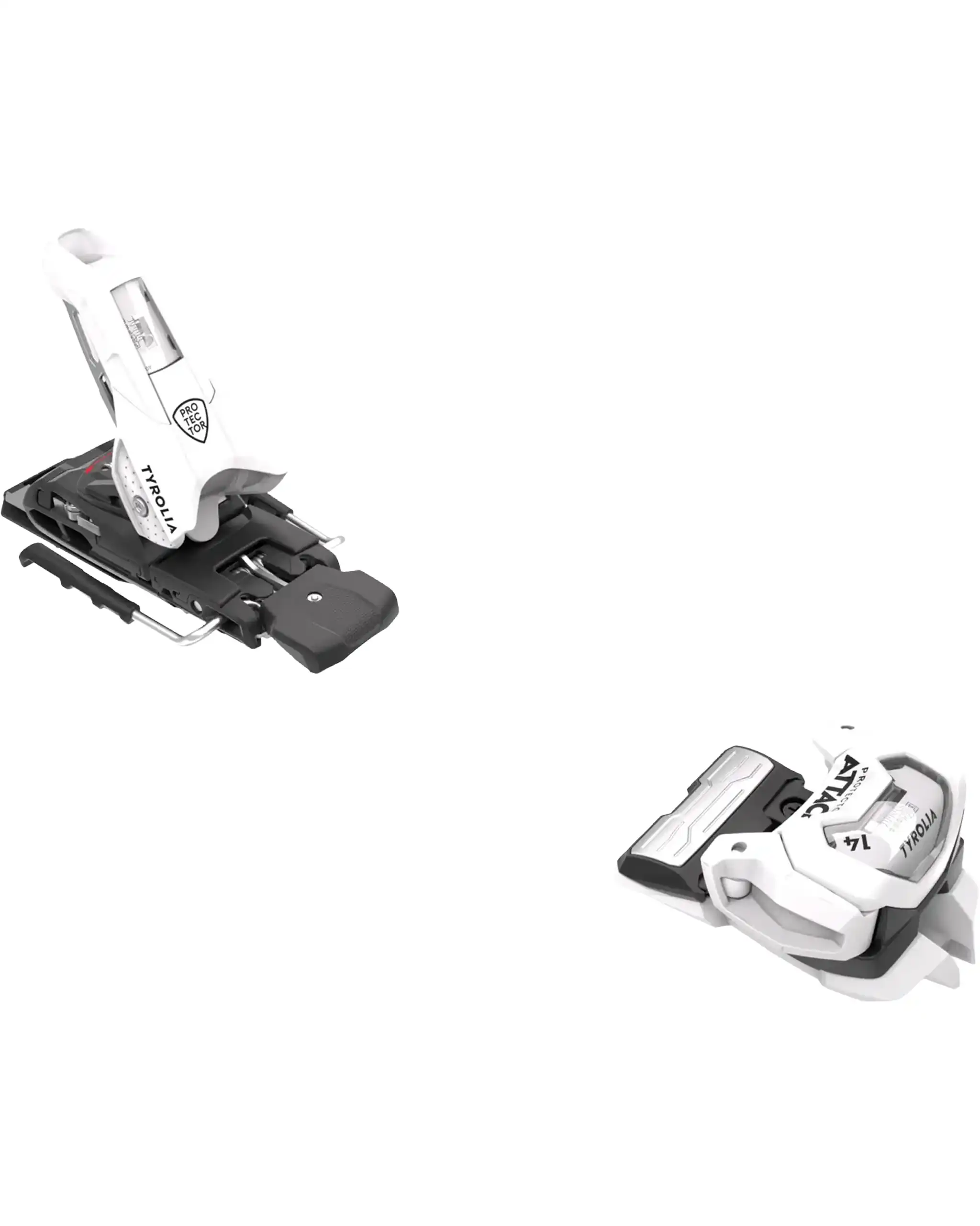 Protector+ Attack 14 Gw Ski Bindings - White 2027 - Image 2