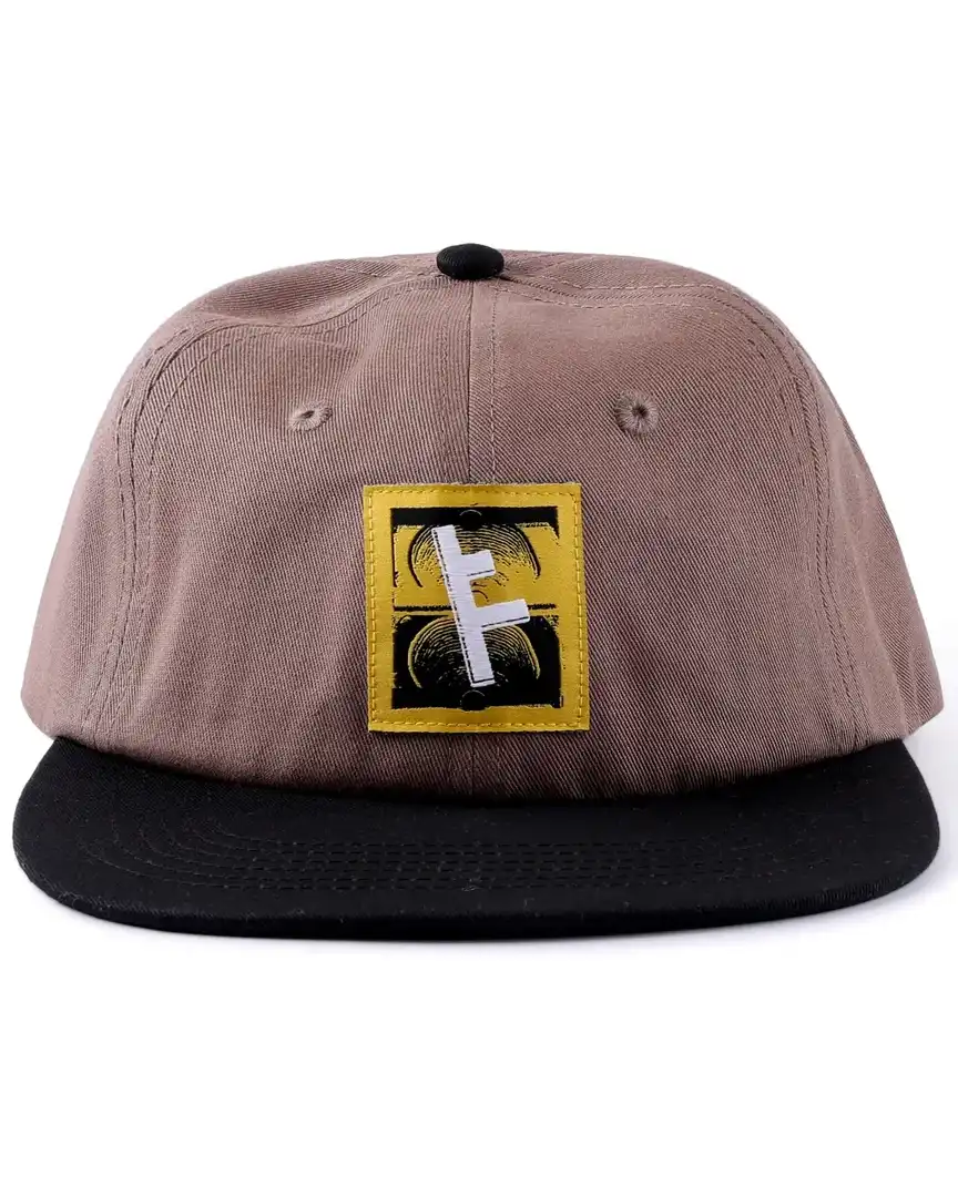Slant F Hat - Brown