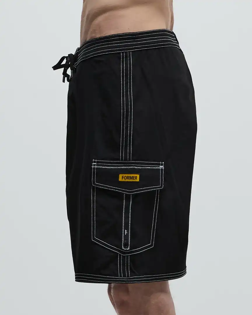 Reynolds 19 Trunk Boardshorts - Black - Image 4