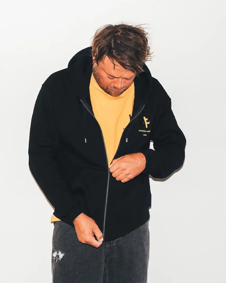 Slant F Zt Zip Hoodie - Black - Image 5