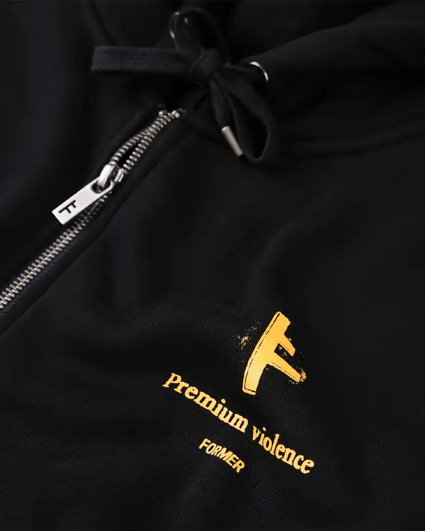 Slant F Zt Zip Hoodie - Black - Image 6