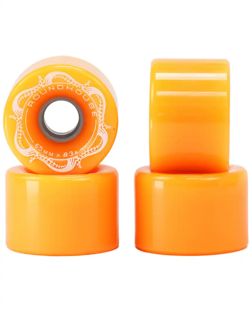 Roundhouse Slick 83A Longboard Wheels - Orange - Image 2