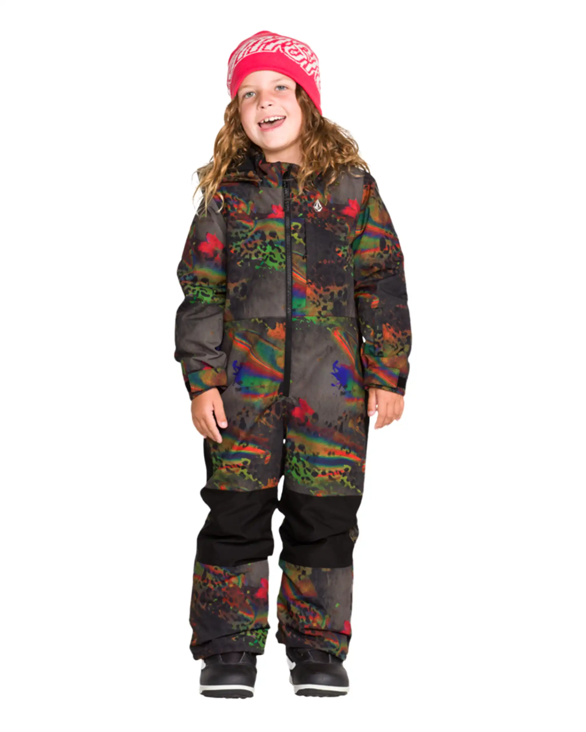 Little Flurry One Piece Kid's Winter Suit - Cheetah - Image 2