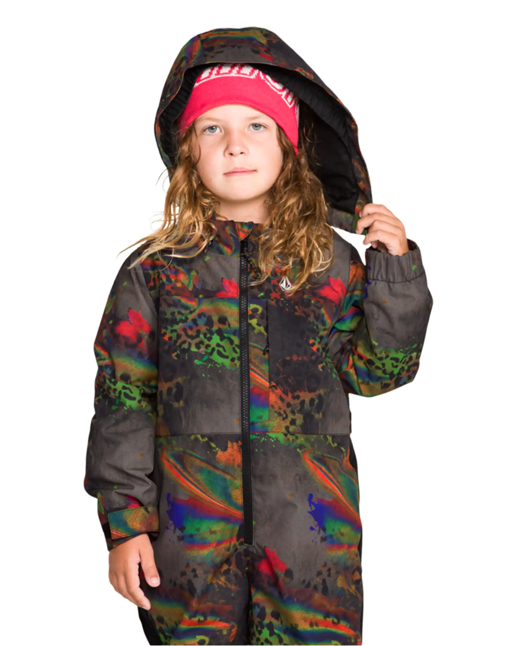 Little Flurry One Piece Kid's Winter Suit - Cheetah - Image 9