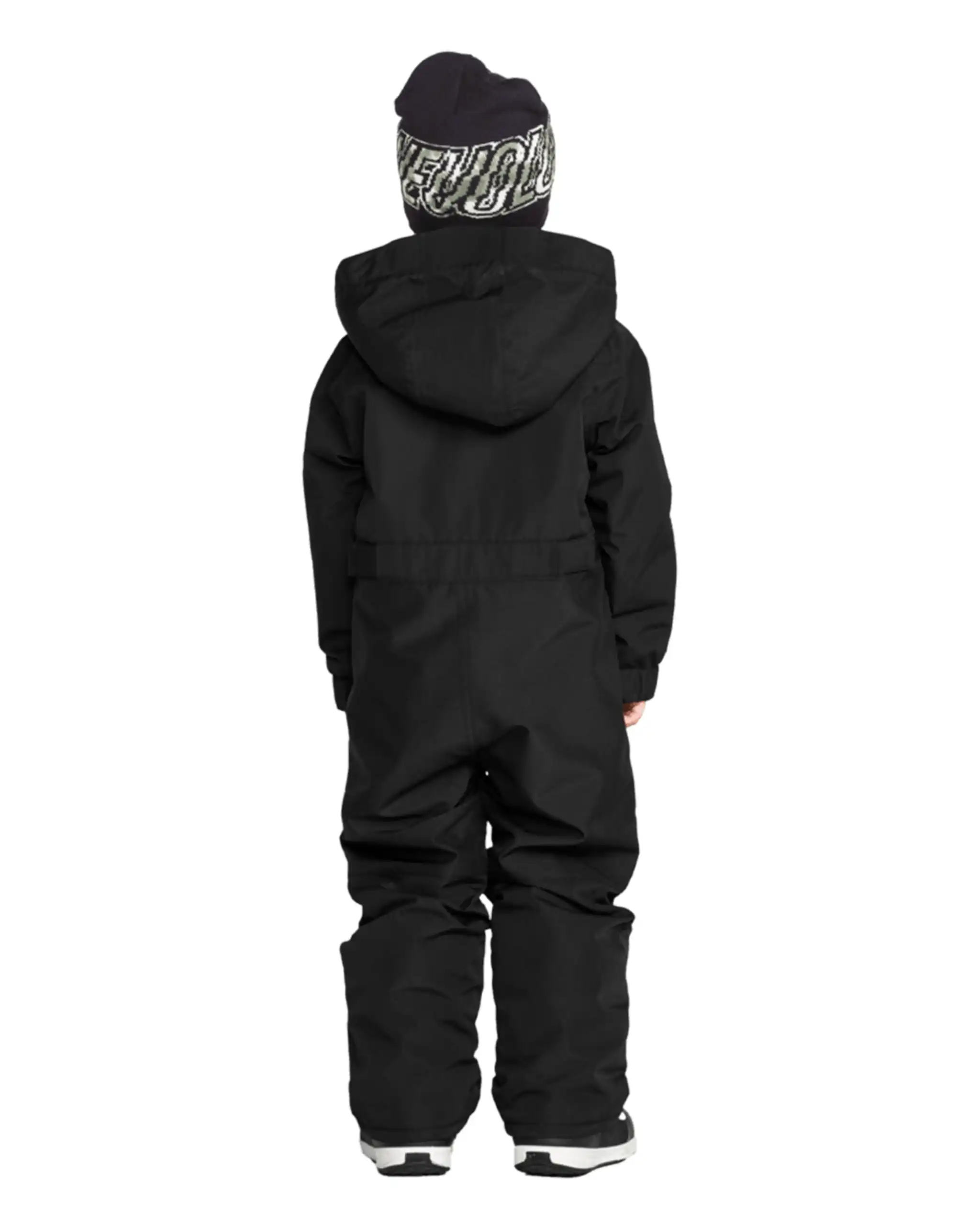 Little Flurry One Piece Kid's Winter Suit - Black - Image 4