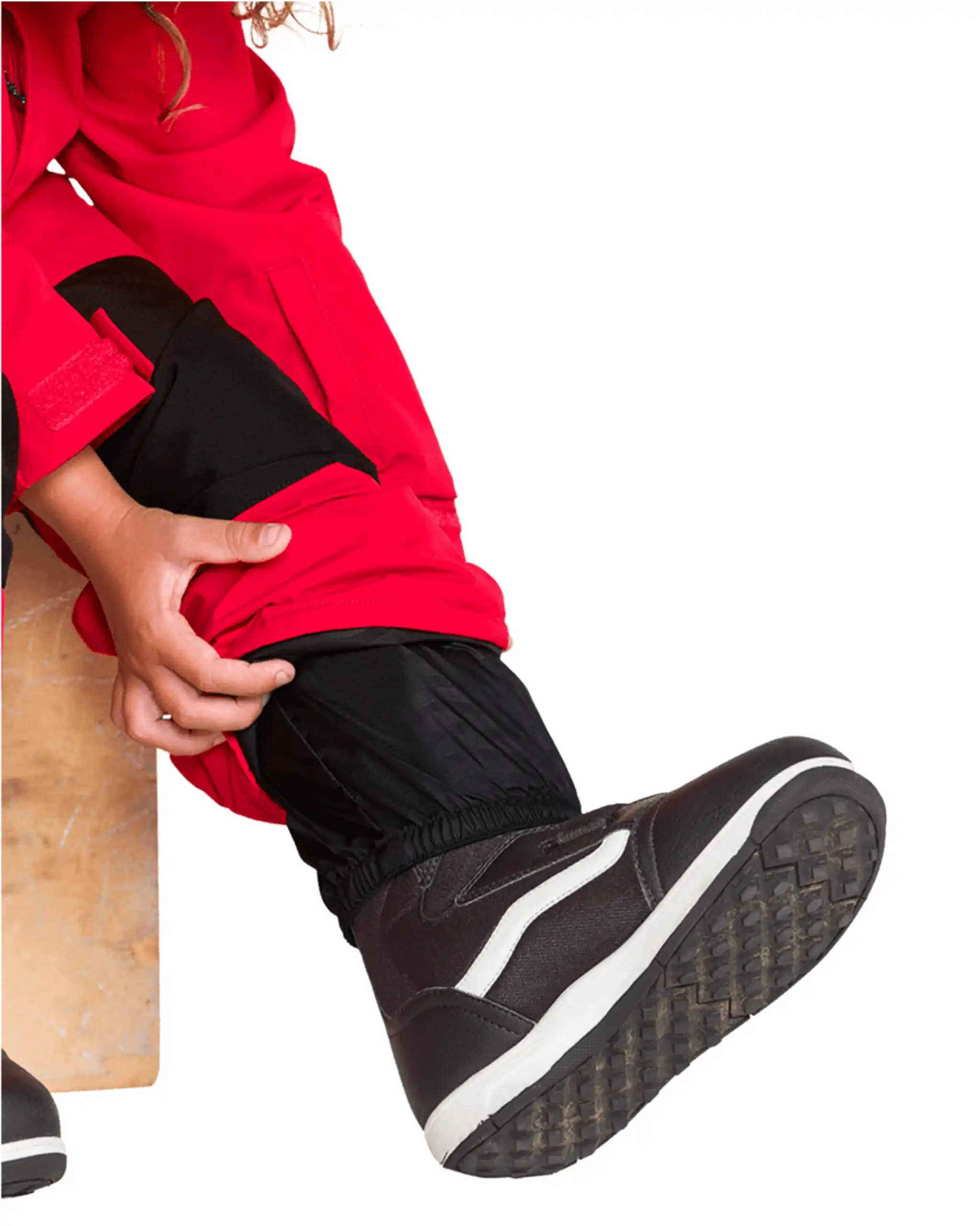 Little Flurry One Piece Kid's Winter Suit - Bright Cherry - Image 10