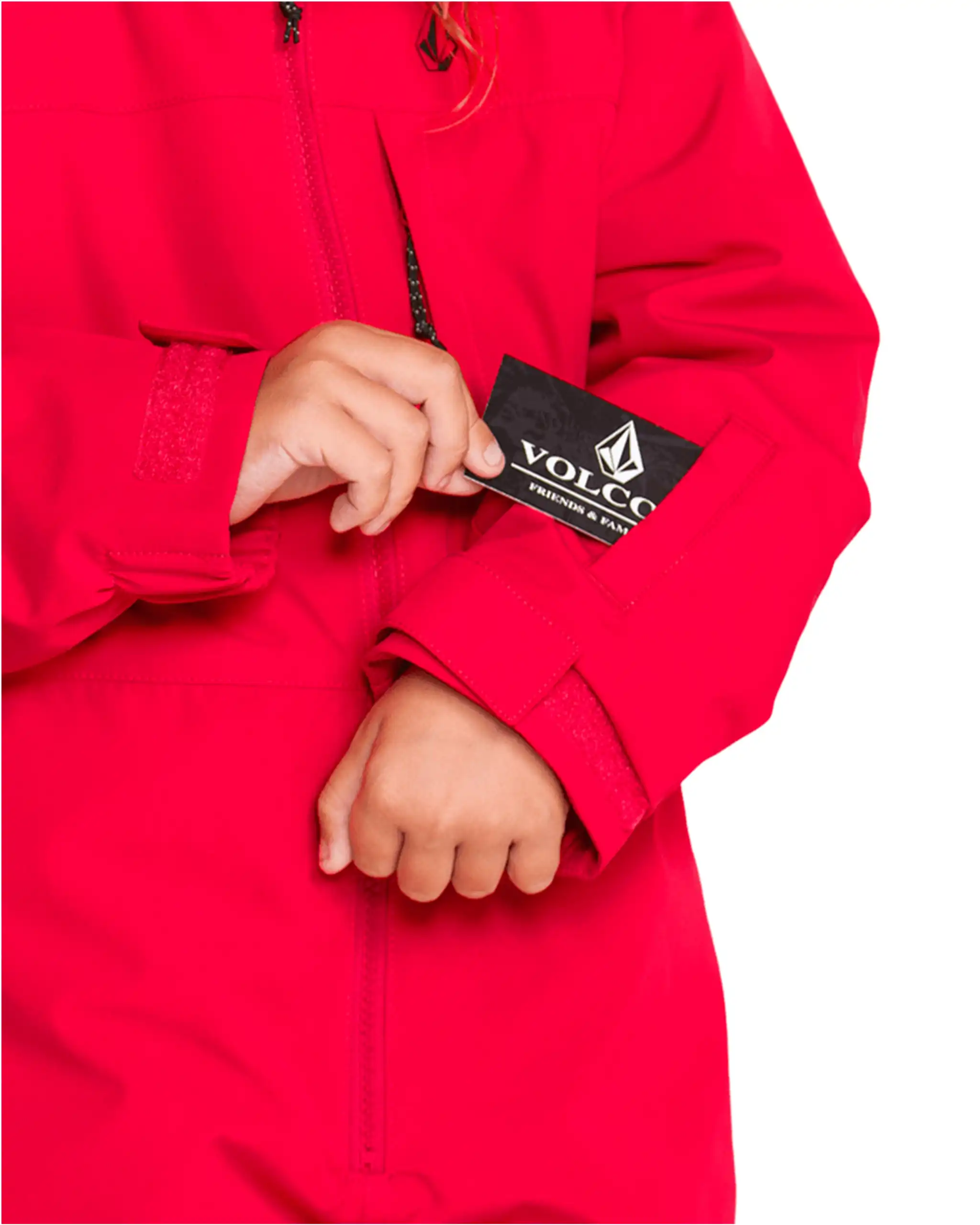 Little Flurry One Piece Kid's Winter Suit - Bright Cherry - Image 8