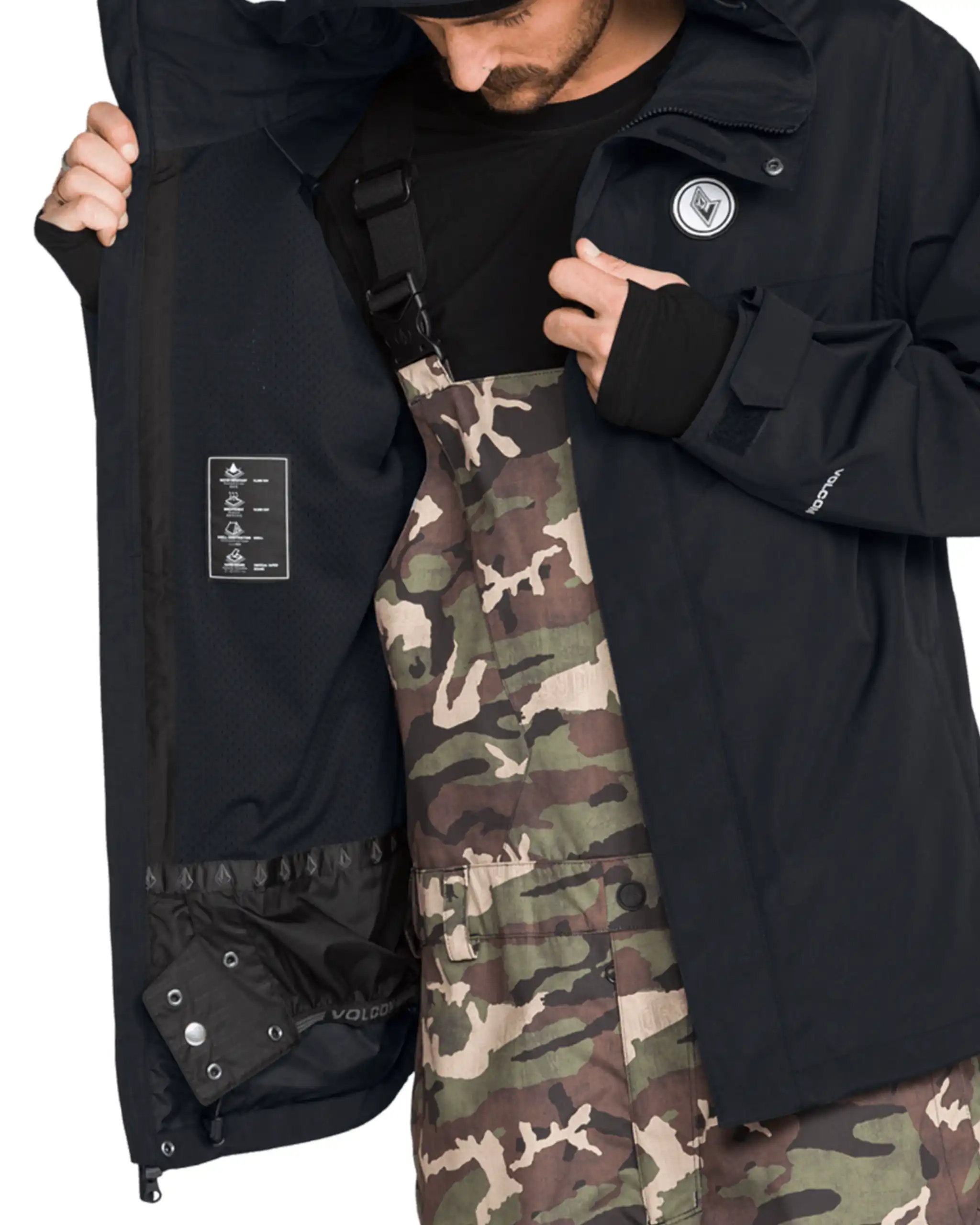 Buckthreeeighty Insulated Winter Jacket - Black - Image 7