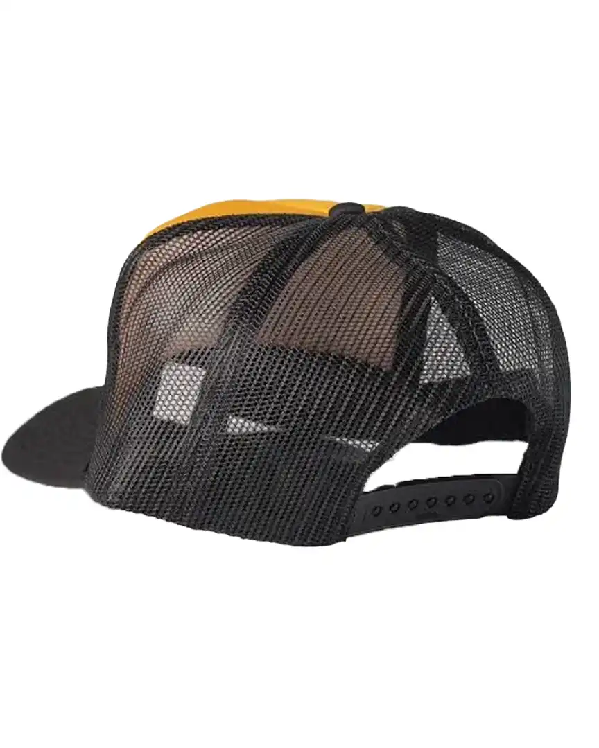 X Spitfire Trucker Hat - Black/Gold/Black - Image 2