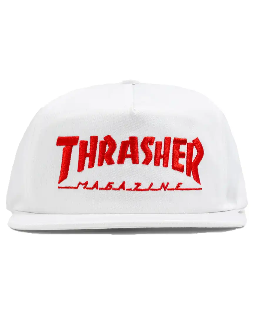Mag Logo Snapback Hat - White