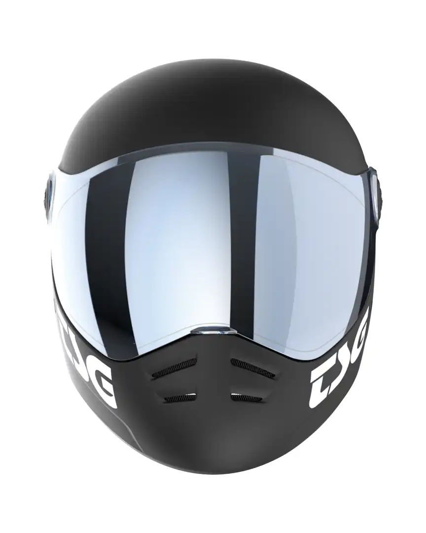 Pass 2.0 + (Bonus Visor) Downhill Skate Helmet - Satin Black - Image 4