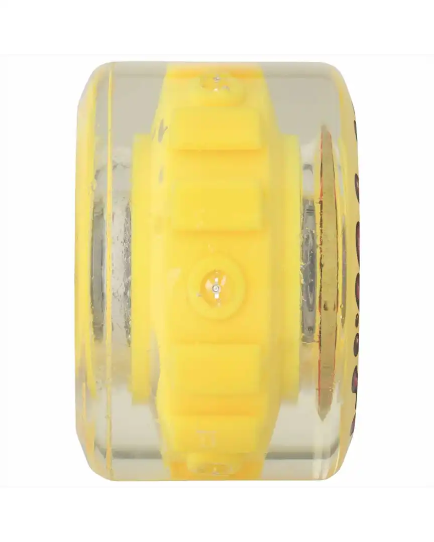 Light Ups Pg Slime 78A Longboard Wheels - Red/Yellow 60mm - Image 4