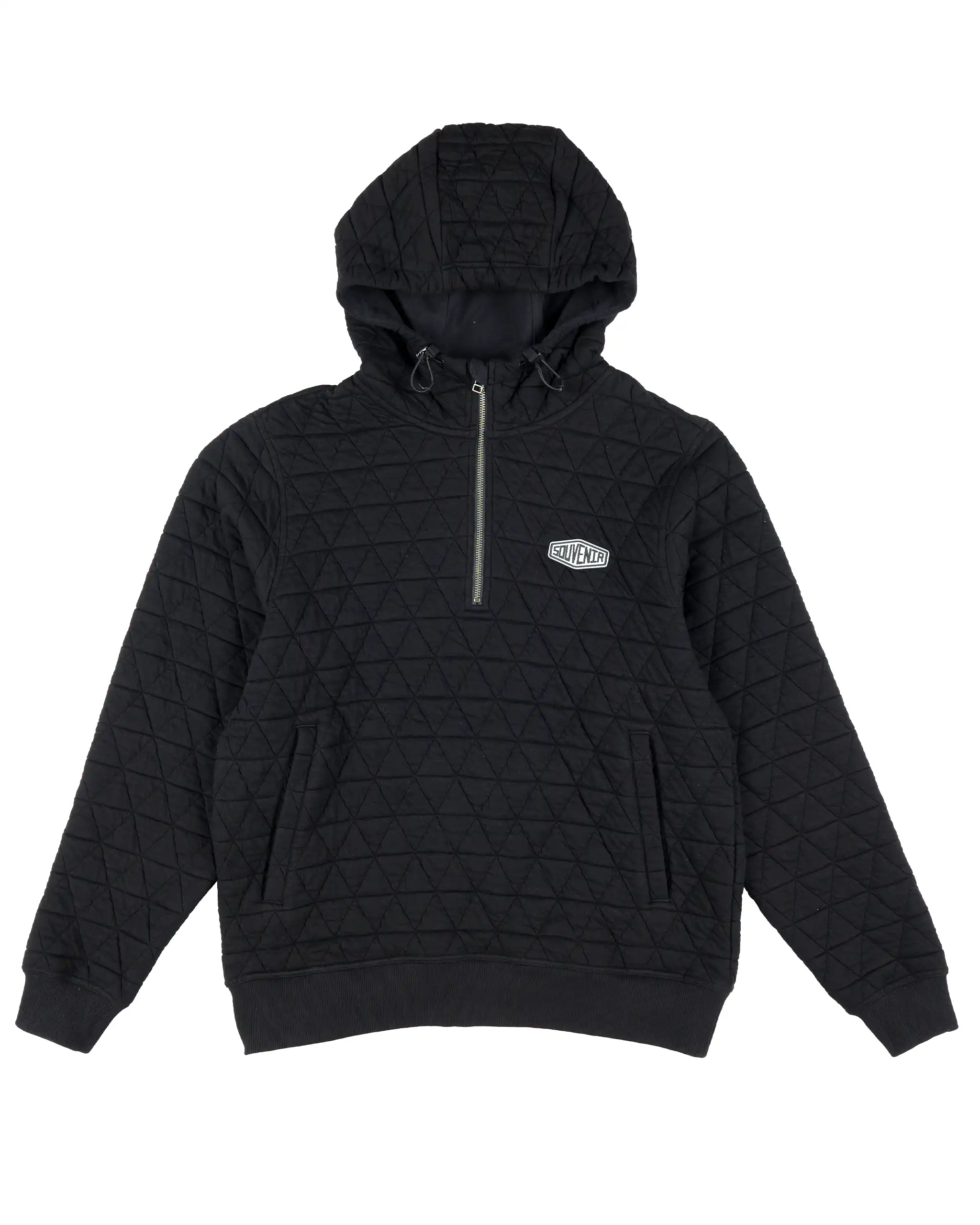 Quilted Hoodie - Black