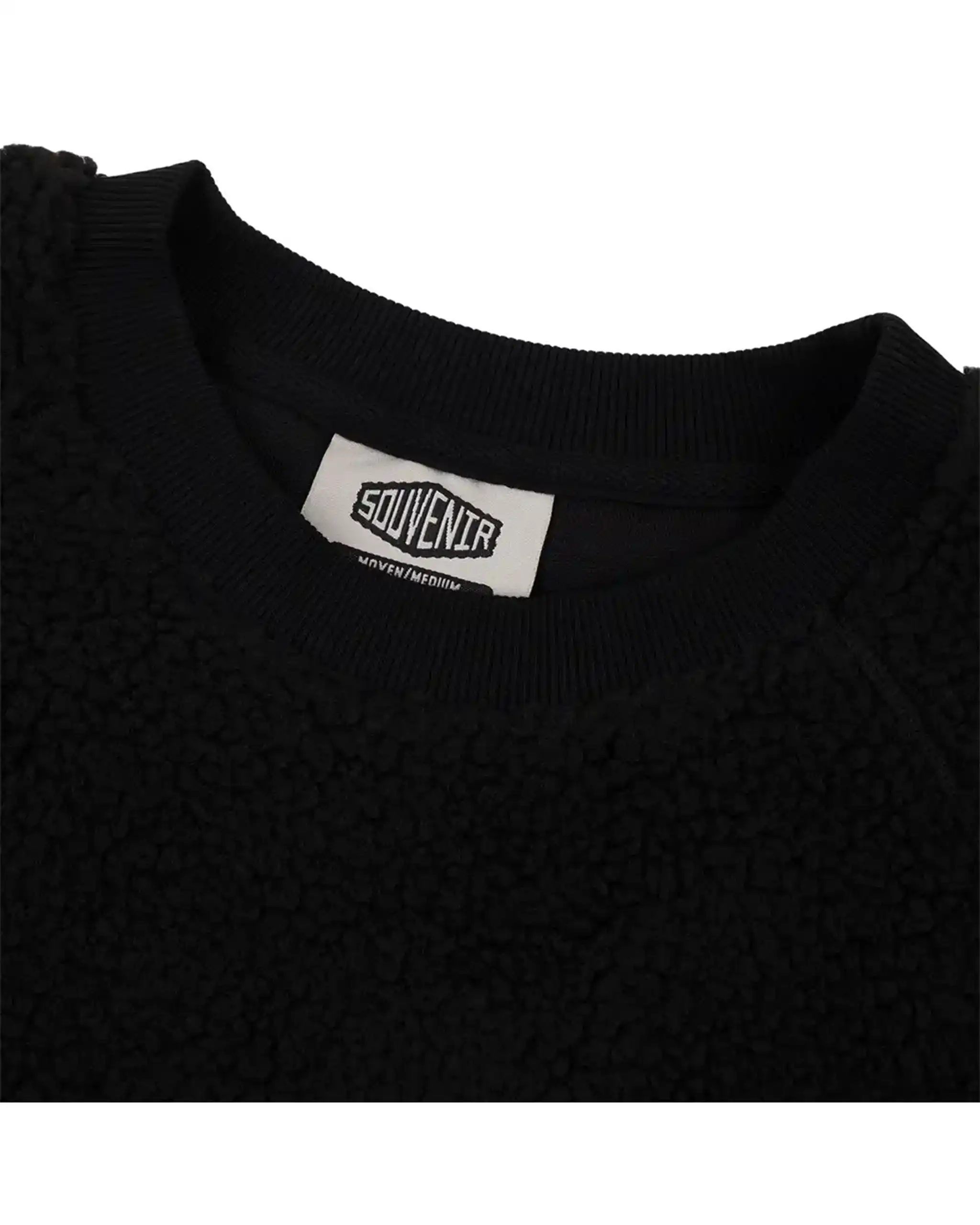 Sherpa Crew Sweatshirt - Black - Image 3