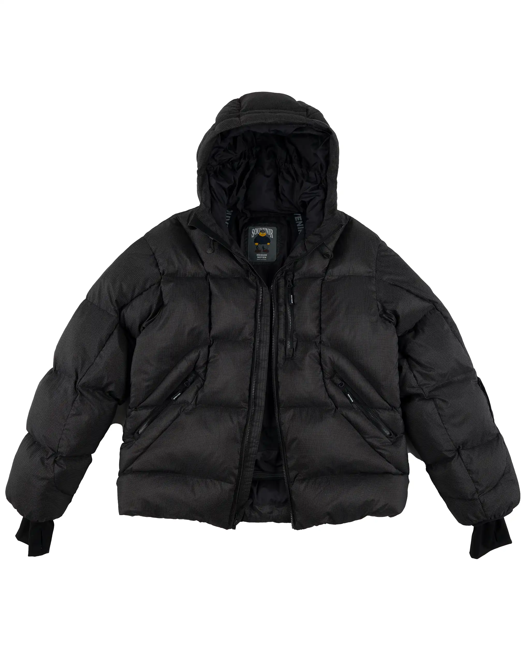 Mountain Puffy Winter Jacket - Black