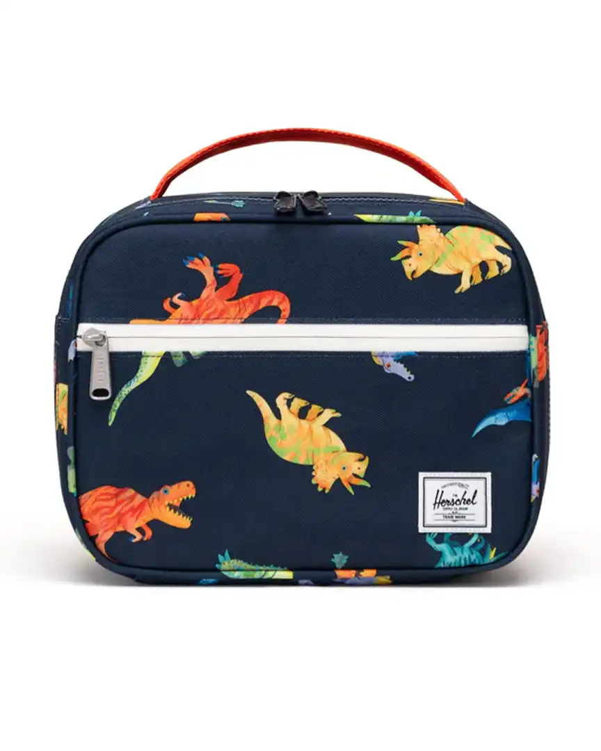 Pop Quiz Little Herschel Lunch Box - Dinos Dark Navy - Image 3