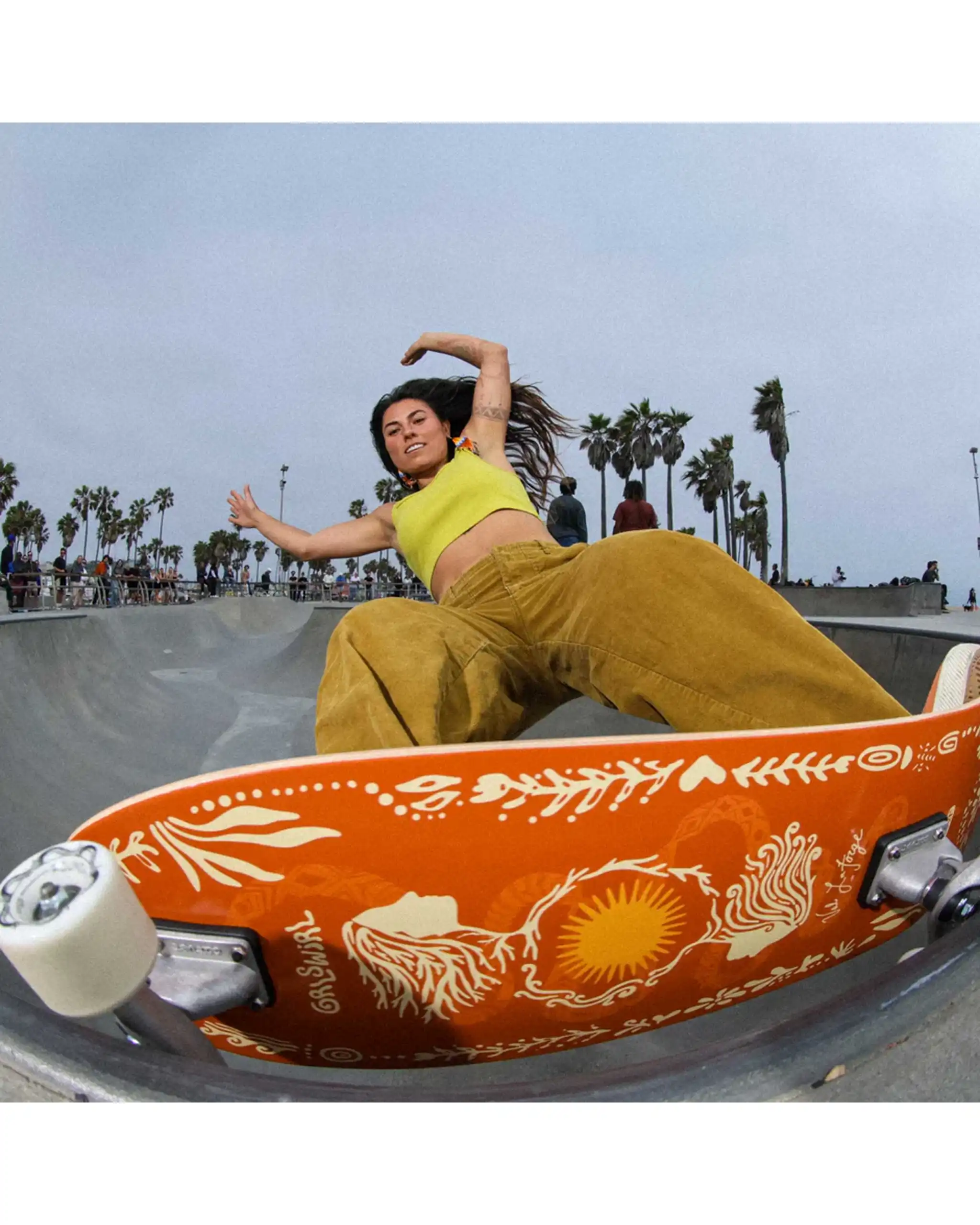 Cx Grlswirl Sunflower Complete Surfskate - Image 2