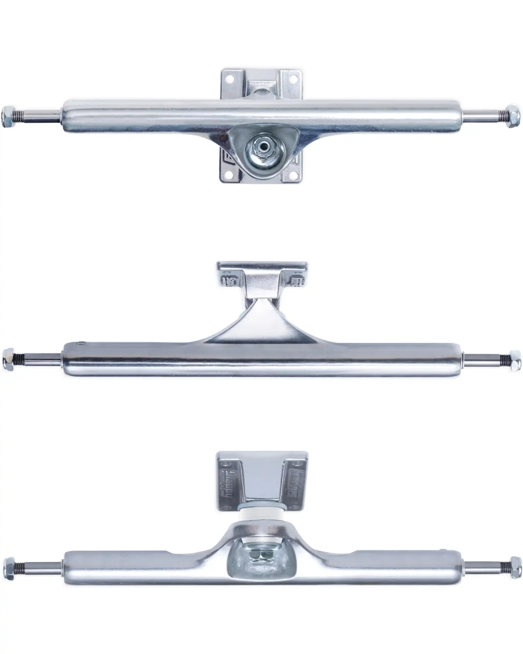 St1 Hollow Skateboard Trucks - Polished Silver - Image 2