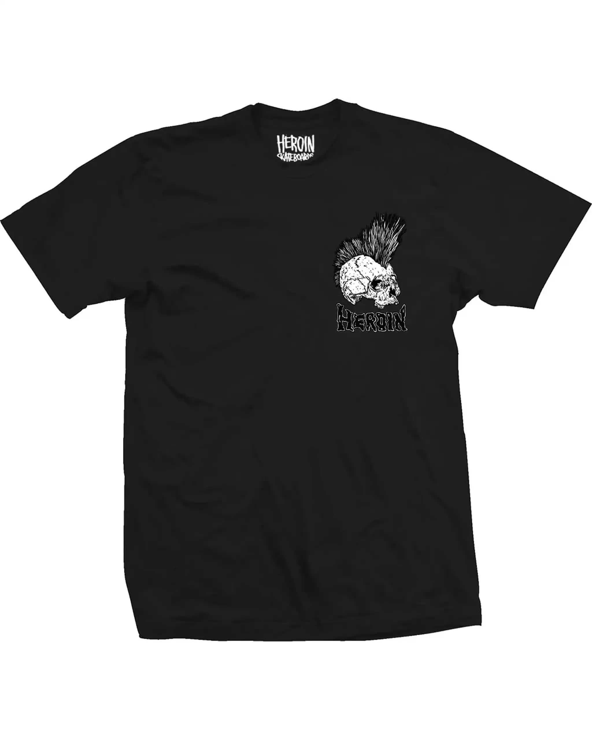 Punk Skull T-Shirt - Black - Image 2